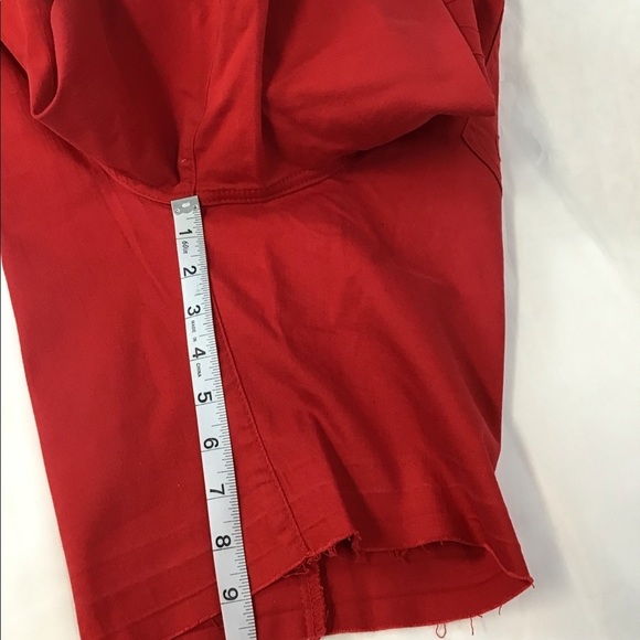 Seven7 Solid Red Weekend Bermuda Shorts - Picture 6 of 10